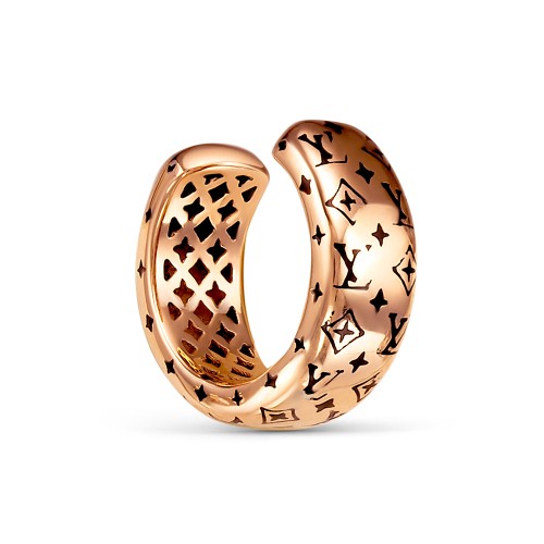 Золотая серьга классическая