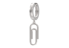 Серебряная серьга висячая