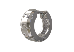 Серебряная серьга классическая