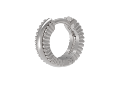 Серебряная серьга классическая