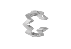 Серебряная серьга классическая