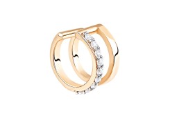 Серебряная серьга классическая с фианитом