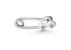 Булавка из серебра с фианитом