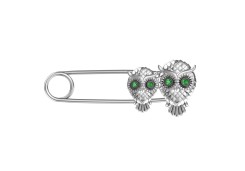 Булавка из серебра с фианитом