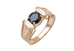 Печатка из золота с фианитом
