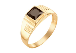 Печатка из золота с кварцем