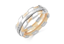 Печатка из золота с фианитом