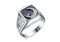 Печатка из серебра с фианитом