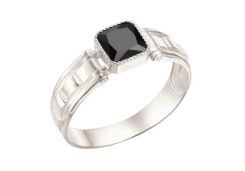 Печатка из серебра со шпинелью