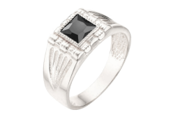 Печатка из серебра со шпинелью