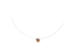 Подвеска на леске из золота с танзанитом