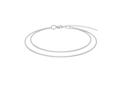 Браслет на ногу из серебра 