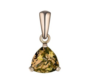 Золотая подвеска с ситаллом