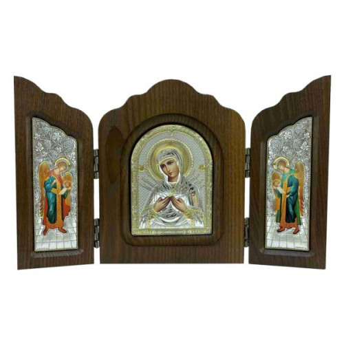 Икона Синтетический камень Средняя Триптих
