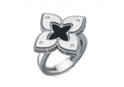 Серебряное кольцо с ониксом