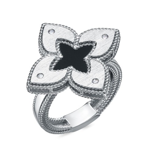 Серебряное кольцо с ониксом