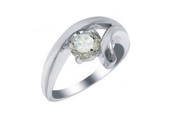 Серебряное кольцо с фианитом