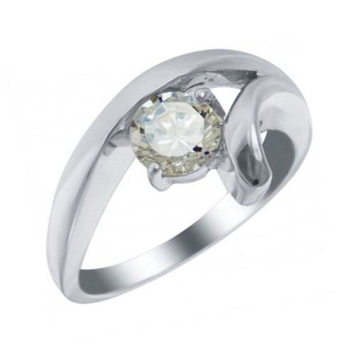 Серебряное кольцо с фианитом