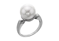 Серебряное кольцо с жемчугом