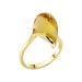 Кольцо из желтого золота с цитрином
