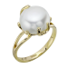 Кольцо из желтого золота с жемчугом