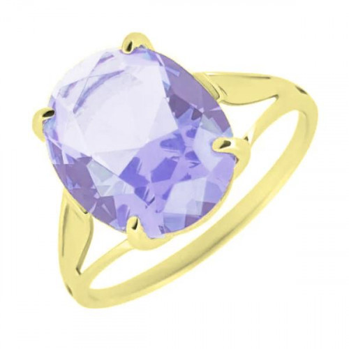 Кольцо из желтого золота с ситалом