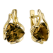 Серьги из желтого золота с ситалом