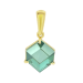 Подвеска из желтого золота с кварцем