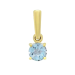Подвеска из желтого золота с топазом