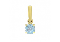 Подвеска из желтого золота с топазом