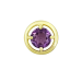 Подвеска из желтого золота с аметистом