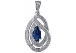 Серебряная подвеска с фианитом