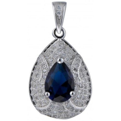 Серебряная подвеска с фианитом