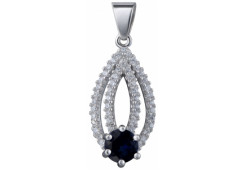 Серебряная подвеска с фианитом