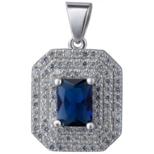 Серебряная подвеска с фианитом