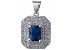 Серебряная подвеска с фианитом