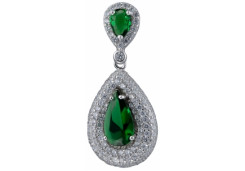 Серебряная подвеска с фианитом