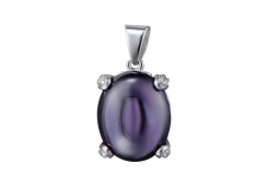 Серебряная подвеска с фианитом