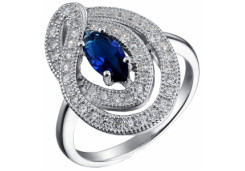 Серебряное кольцо с фианитом