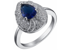 Серебряное кольцо с фианитом