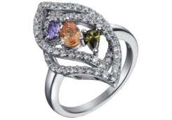 Серебряное кольцо с фианитом