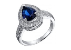Серебряное кольцо с фианитом