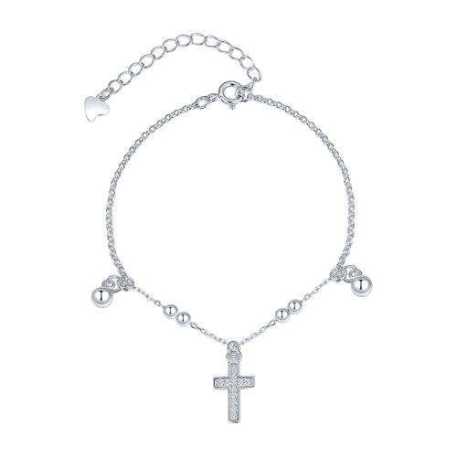 Серебряный браслет с фианитом