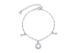 Серебряный браслет с фианитом