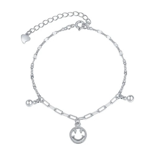 Серебряный браслет с фианитом