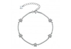 Серебряный браслет с фианитом