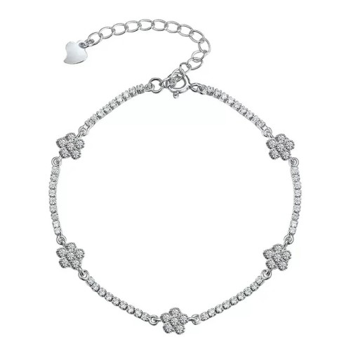 Серебряный браслет с фианитом