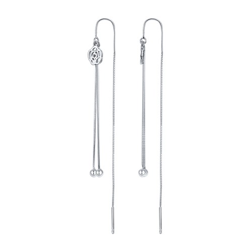 Серебряные cерьги классические