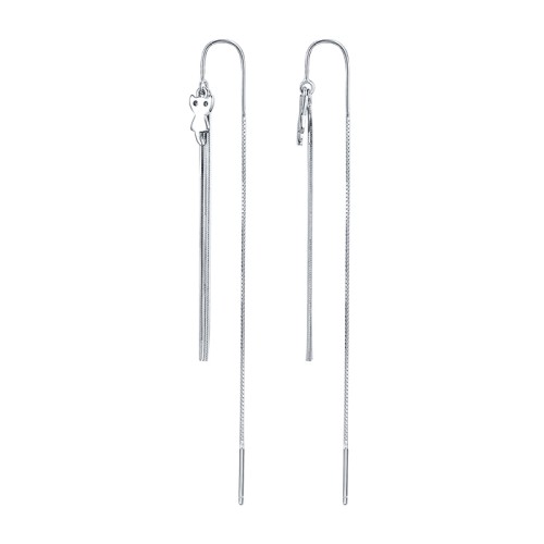 Серебряные cерьги классические