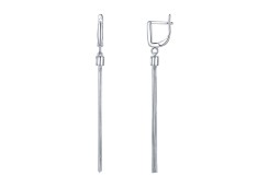 Серебряные cерьги висячие